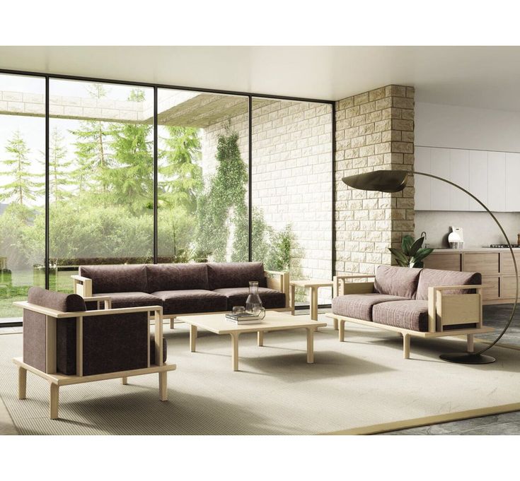 Copeland Furniture Panneau de bois Sierra Tissu, Mélange d'acrylique Cast Horizon