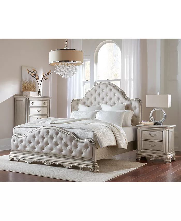 Furniture Nicosa Bedroom 3pc Set (King Bed, Chest, Nightstand), Created for Macy's - Macy's
