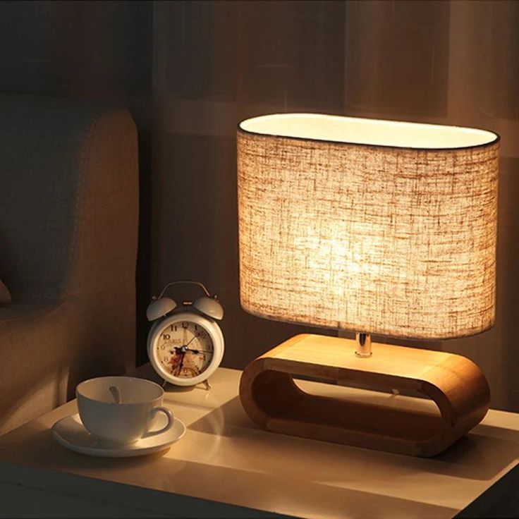 Nordic Wood Base Table Lamp │ Modern Table Mood Light For Bedroom Decoration - AU Plug
