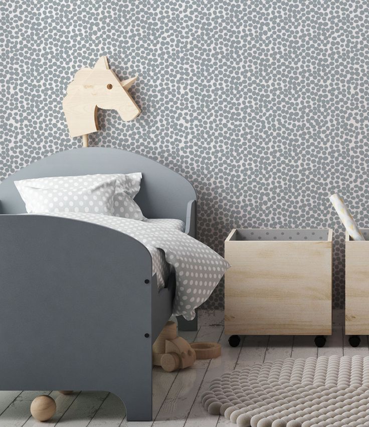 mock up poster frame in children bedroom, scandinavian style int